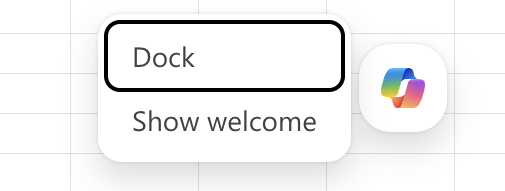 Copilot icon right-clicked in Office app