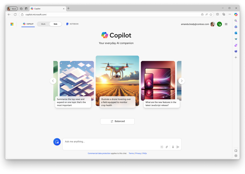 Copilot BizChat in Browser
